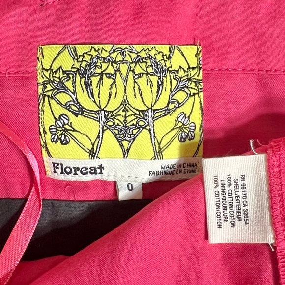 Anthropologie Floral Crochet Lace Pink Gray Strapless Pencil Dress - Picture 8 of 10